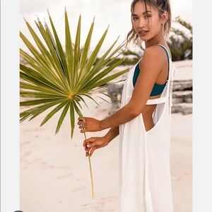 LULUS-Gulf Breeze White Cover-Up XS NWT